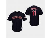 Men's Cleveland Indians 2019 All-Star Game Patch #11 Navy Jose Ramirez Cool Base Jersey