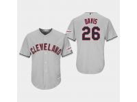 Men's Cleveland Indians 2019 All-Star Game Patch #26 Gray Rajai Davis Cool Base Jersey