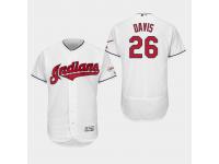 Men's Cleveland Indians 2019 All-Star Game Patch #26 White Rajai Davis Flex Base Jersey