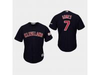 Men's Cleveland Indians 2019 All-Star Game Patch #7 Navy Yan Gomes Cool Base Jersey