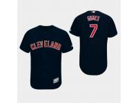 Men's Cleveland Indians #7 Navy Yan Gomes Authentic Collection Alternate 2019 Flex Base Jersey