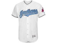 Men's Cleveland Indians Majestic White Fashion 2016 Father's Day Flex Base Team Jersey