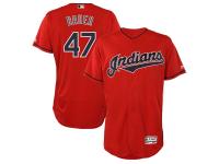 Men's Cleveland Indians Trevor Bauer Majestic Scarlet Alternate 2019 Flex Base Authentic Collection Player Jersey