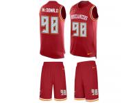 Men's Clinton McDonald #98 Nike Red Jersey - NFL Tampa Bay Buccaneers Tank Top Suit