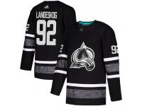 Men's Colorado Avalanche #92 Gabriel Landeskog Adidas Black Authentic 2019 All-Star NHL Jersey