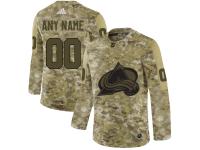 Men's Colorado Avalanche Adidas Customized Limited 2019 Camo Salute to Service Jersey