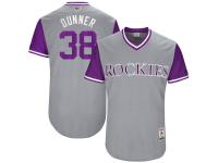 Men's Colorado Rockies Mike Dunn Dunner Majestic Gray 2017 Players Weekend Jersey
