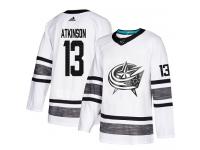 Men's Columbus Blue Jackets #13 Cam Atkinson Adidas White Authentic 2019 All-Star NHL Jersey