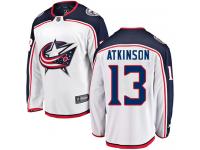 Men's Columbus Blue Jackets #13 Cam Atkinson White Away Breakaway NHL Jersey