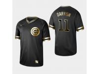 Men's Cubs 2019 Black Golden Edition Yu Darvish V-Neck Stitched Jersey