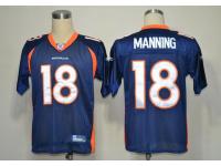 Men's Denver Broncos #18 Peyton Manning Blue Throwback Jersey