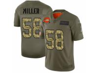 Men's Denver Broncos #58 Von Miller 2019 Olive Camo Salute To Service Jersey