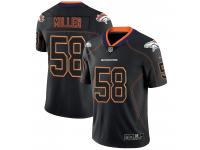 Men's Denver Broncos #58 Von Miller Black 2018 Lights Out Color Rush NFL Limited Jersey
