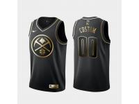 Men's Denver Nuggets Black Custom Golden Edition Jersey With Any Name And Number