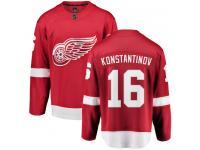 Men's Detroit Red Wings #16 Vladimir Konstantinov Authentic Red Home Breakaway NHL Jersey