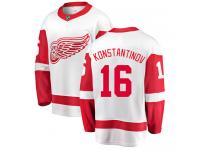 Men's Detroit Red Wings #16 Vladimir Konstantinov Authentic White Away Breakaway NHL Jersey