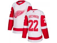 Men's Detroit Red Wings #22 Evgeny Svechnikov adidas White Authentic Jersey