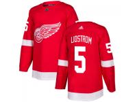 Men's Detroit Red Wings #5 Nicklas Lidstrom adidas Red Authentic Jersey