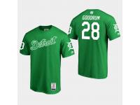 Men's Detroit Tigers 2019 St. Patrick's Day #28 Green Niko Goodrum T-Shirt