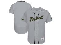 Men's Detroit Tigers Majestic Gray 2017 Memorial Day Authentic Collection Flex Base Team Jersey