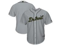 Men's Detroit Tigers Majestic Gray 2017 Memorial Day Cool Base Team Jersey