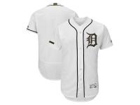 Men's Detroit Tigers Majestic White 2018 Memorial Day Authentic Collection Flex Base Team Jersey