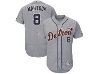 Men's Detroit Tigers Mikie Mahtook Majestic Gray Road Authentic Collection Flex Base Player Jersey