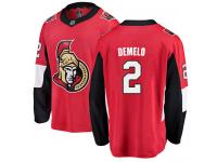 Men's Dylan DeMelo Breakaway Red Jersey NHL Ottawa Senators #2 Home