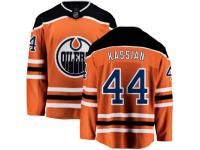 Men's Edmonton Oilers #44 Zack Kassian Orange Home Breakaway NHL Jersey