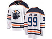 Men's Edmonton Oilers #99 Wayne Gretzky White Away Breakaway NHL Jersey