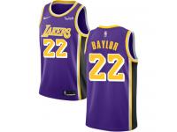 Men's Elgin Baylor  Purple Nike Jersey NBA Los Angeles Lakers #22 Statement Edition