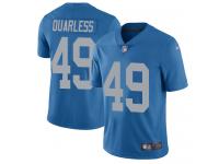 Men's Elite Andrew Quarless #49 Nike Blue Alternate Jersey - NFL Detroit Lions