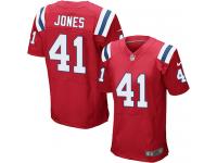 Men's Elite Cyrus Jones #41 Nike Red Alternate Jersey - NFL New England Patriots