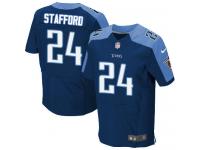 Men's Elite Daimion Stafford #24 Nike Navy Blue Alternate Jersey - NFL Tennessee Titans
