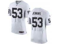 Men's Elite Jelani Jenkins #53 Nike White Road Jersey - NFL Oakland Raiders