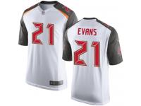 Men's Elite Justin Evans #21 Nike White Road Jersey - NFL Tampa Bay Buccaneers