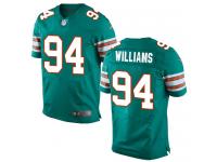 Men's Elite Mario Williams Aqua Green Jersey Alternate #94 NFL Miami Dolphins Nike