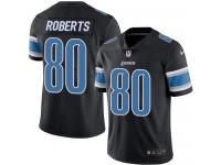 Men's Elite Michael Roberts #80 Nike Black Jersey - NFL Detroit Lions Rush