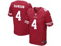 Men's Elite Phil Dawson Red Jersey Home #4 NFL San Francisco 49ers Nike