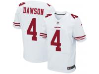 Men's Elite Phil Dawson White Jersey Road #4 NFL San Francisco 49ers Nike