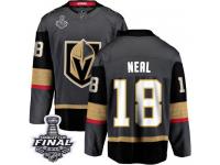 Men's Fanatics Branded Vegas Golden Knights #18 James Neal Black Home Breakaway 2018 Stanley Cup Final NHL Jersey