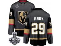 Men's Fanatics Branded Vegas Golden Knights #29 Marc-Andre Fleury Black Home Breakaway 2018 Stanley Cup Final NHL Jersey