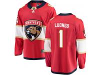 Men's Florida Panthers #1 Roberto Luongo Red Home Breakaway NHL Jersey