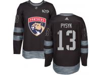 Men's Florida Panthers #13 Mark Pysyk Adidas Black Authentic 1917-2017 100th Anniversary NHL Jersey