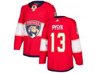 Men's Florida Panthers #13 Mark Pysyk Adidas Red Home Authentic NHL Jersey