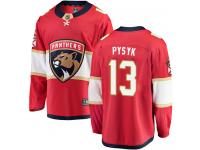 Men's Florida Panthers #13 Mark Pysyk Red Home Breakaway NHL Jersey