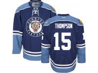 Men's Florida Panthers #15 Paul Thompson Reebok Navy Blue Third Authentic NHL Jersey