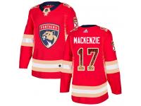 Men's Florida Panthers #17 Derek MacKenzie Adidas Red Authentic Drift Fashion NHL Jersey