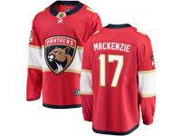 Men's Florida Panthers #17 Derek MacKenzie Red Home Breakaway NHL Jersey