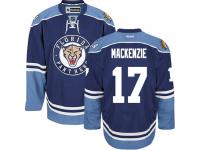Men's Florida Panthers #17 Derek MacKenzie Reebok Navy Blue Third Authentic NHL Jersey